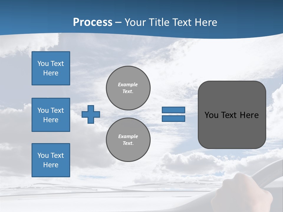 Holding Transport Sky PowerPoint Template