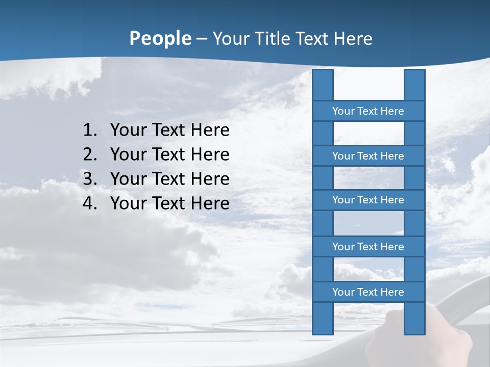 Holding Transport Sky PowerPoint Template