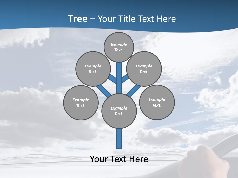 Holding Transport Sky PowerPoint Template