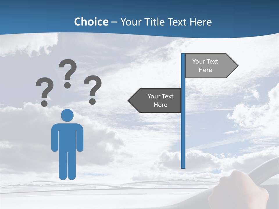 Holding Transport Sky PowerPoint Template