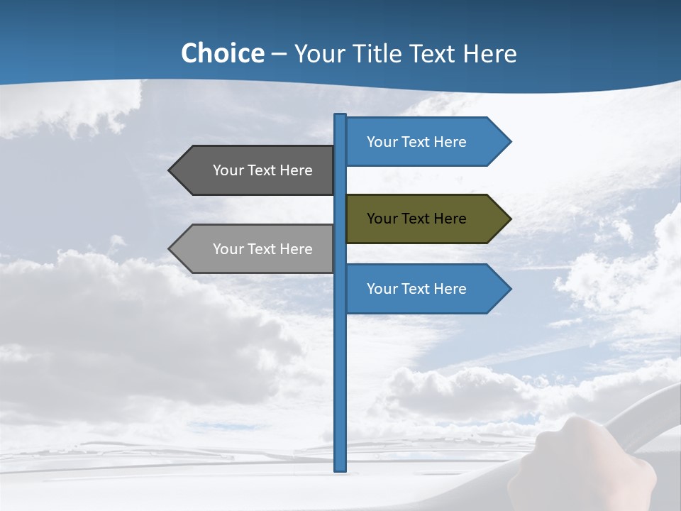 Holding Transport Sky PowerPoint Template