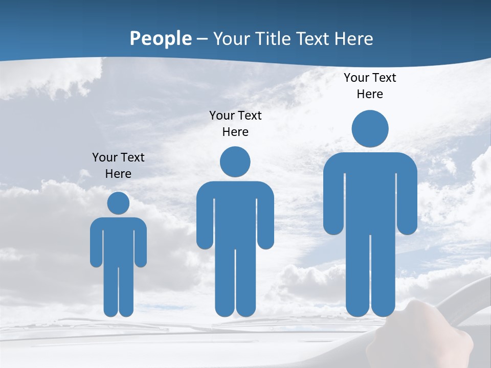 Holding Transport Sky PowerPoint Template