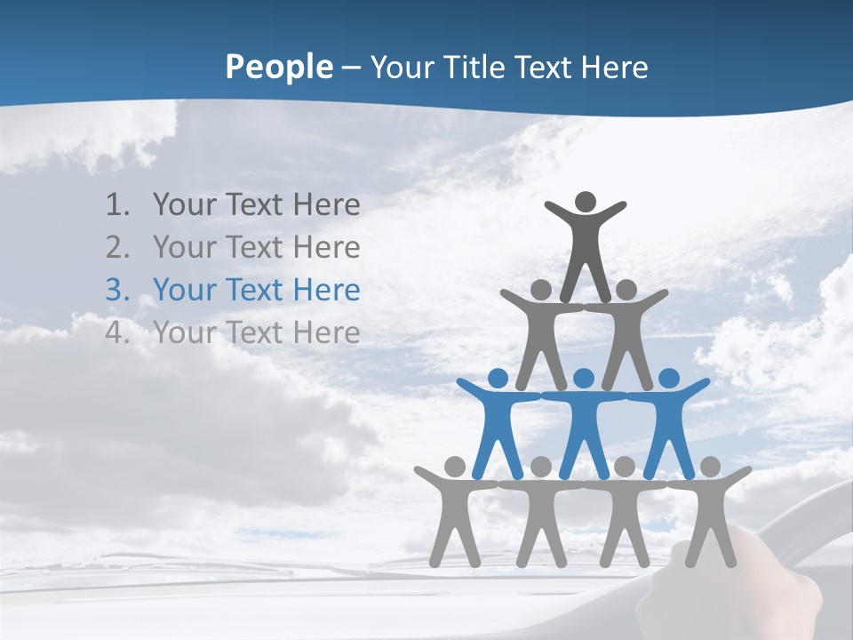 Holding Transport Sky PowerPoint Template