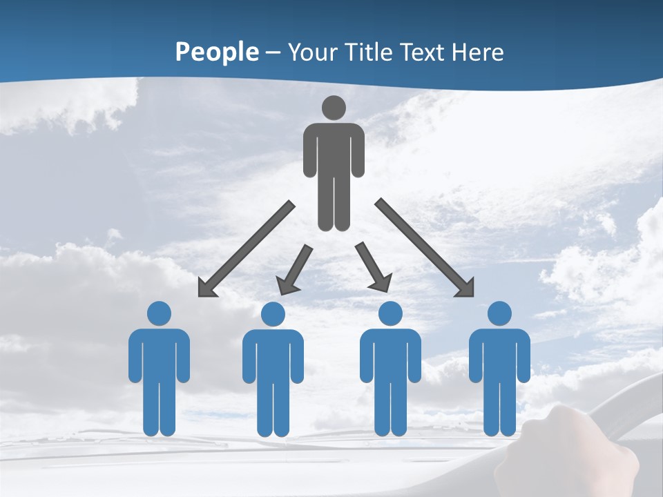 Holding Transport Sky PowerPoint Template