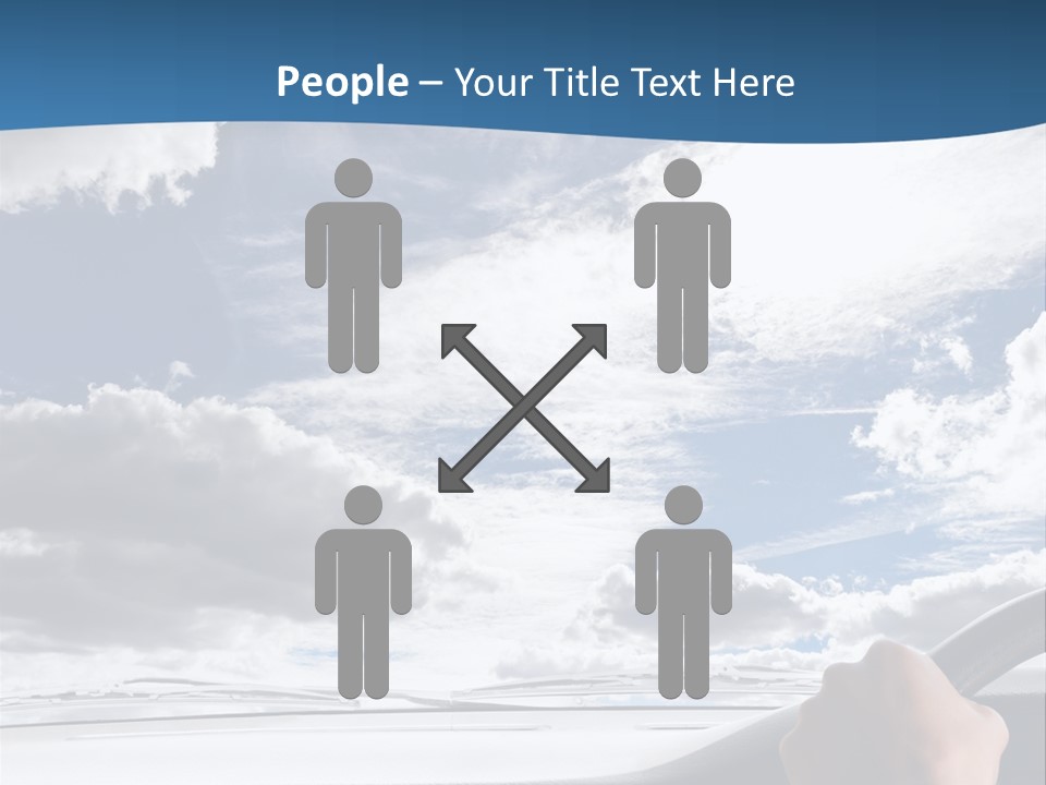 Holding Transport Sky PowerPoint Template
