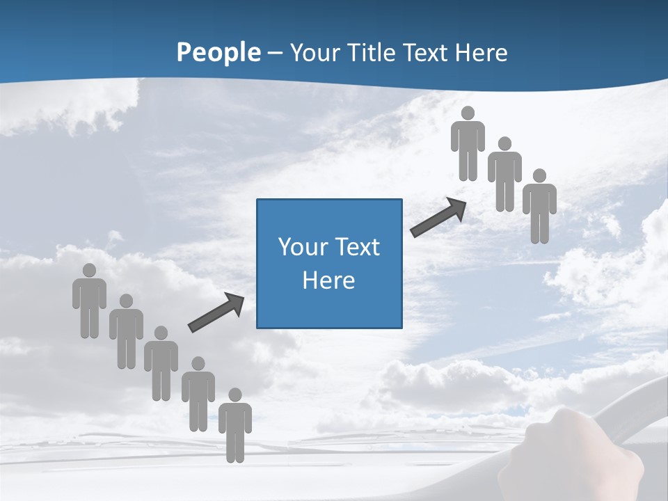 Holding Transport Sky PowerPoint Template