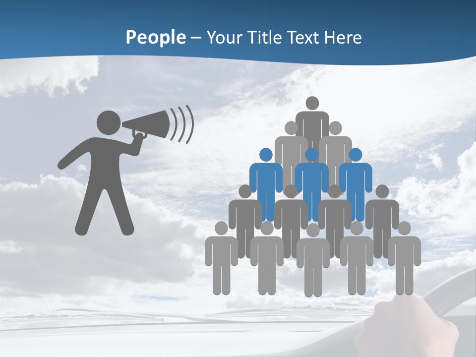 Holding Transport Sky PowerPoint Template