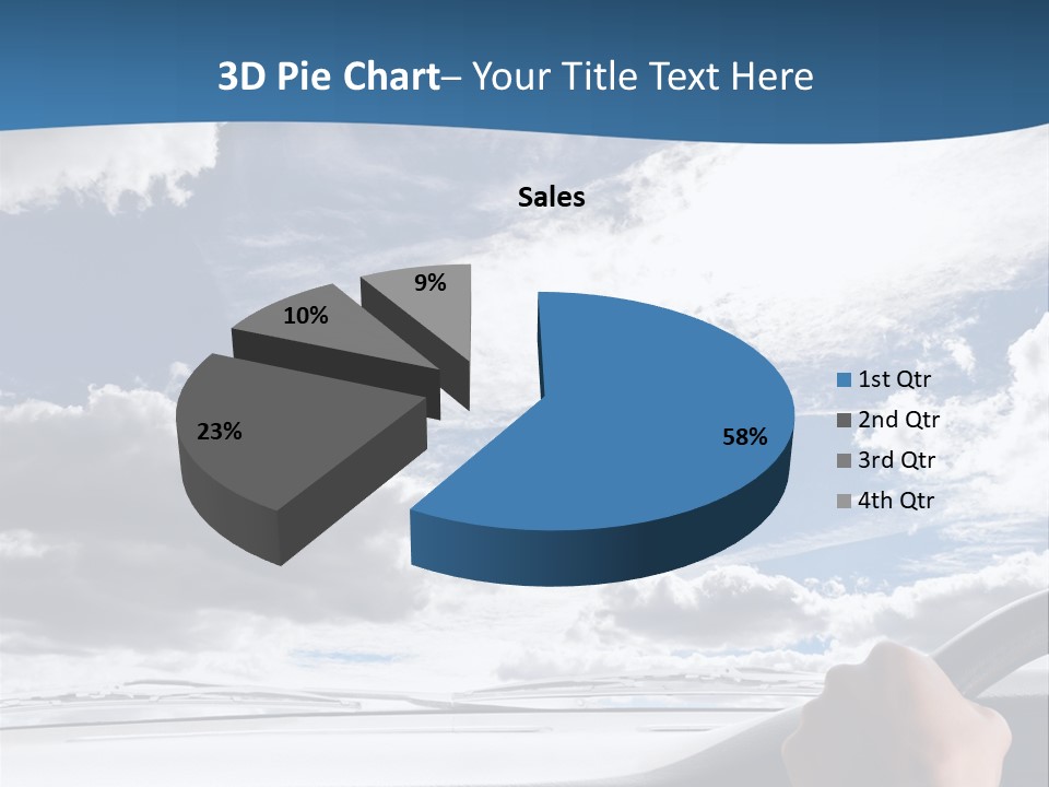 Holding Transport Sky PowerPoint Template