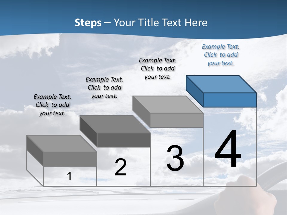 Holding Transport Sky PowerPoint Template