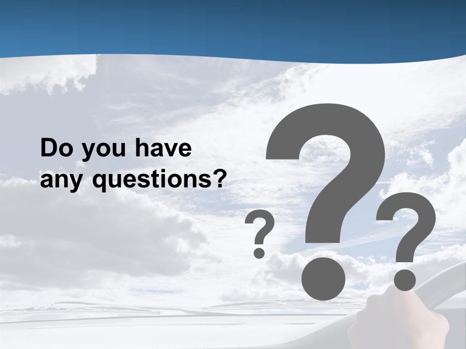 Holding Transport Sky PowerPoint Template