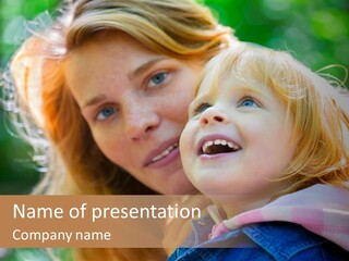 Cuddling Looking Hugging PowerPoint Template