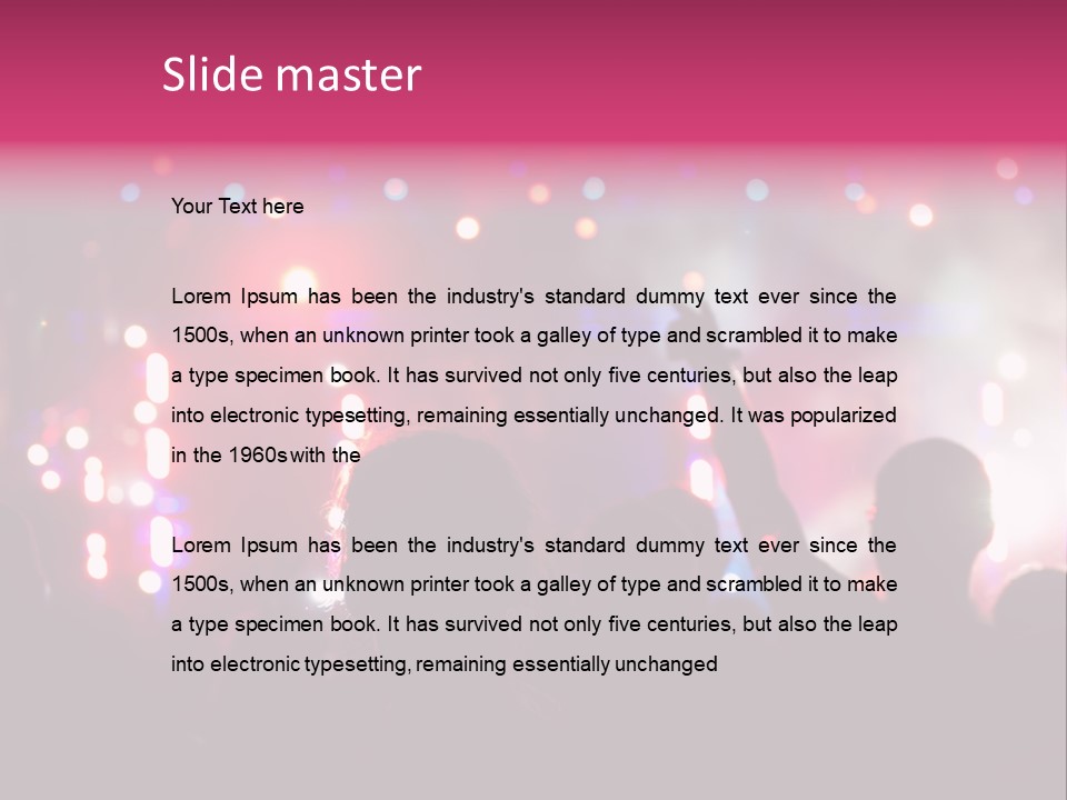 Song Happy Reflector PowerPoint Template