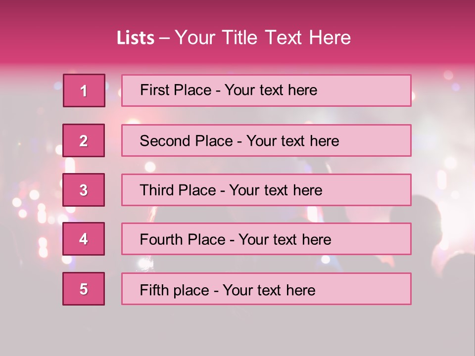 Song Happy Reflector PowerPoint Template