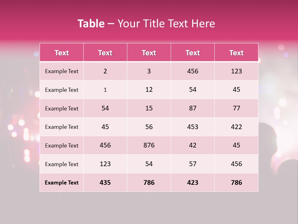 Song Happy Reflector PowerPoint Template