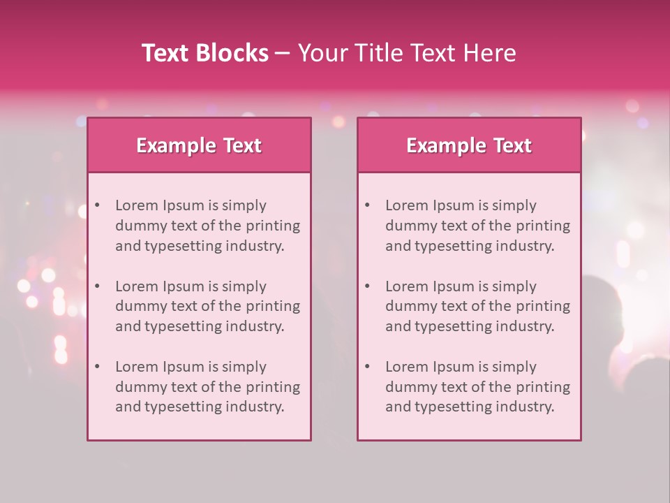 Song Happy Reflector PowerPoint Template