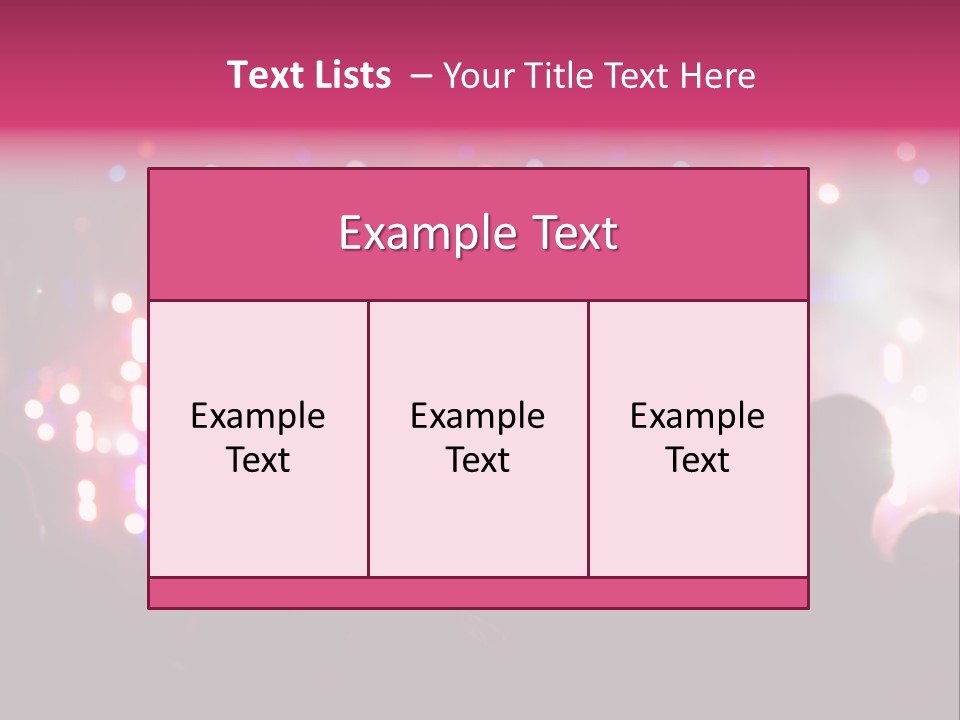 Song Happy Reflector PowerPoint Template