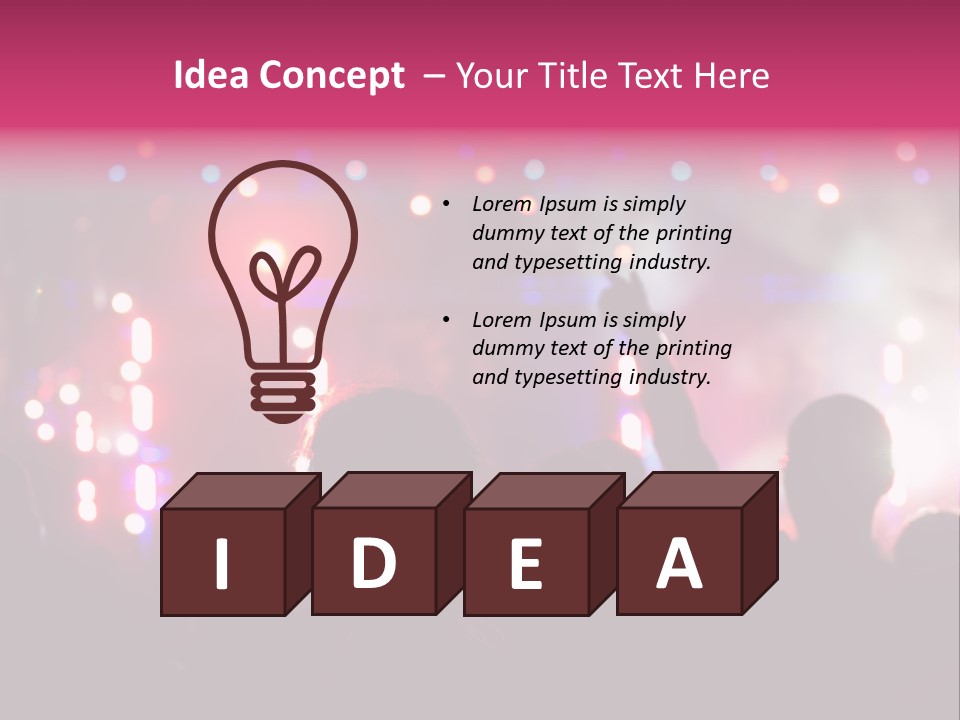 Song Happy Reflector PowerPoint Template