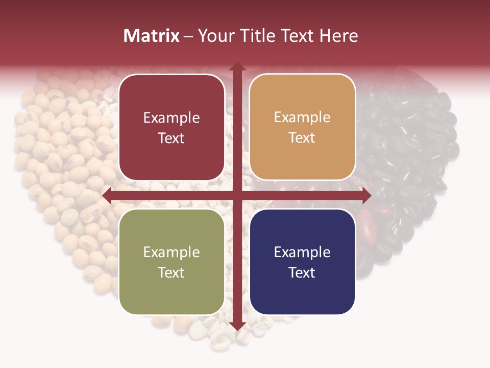 Split Red Organic PowerPoint Template