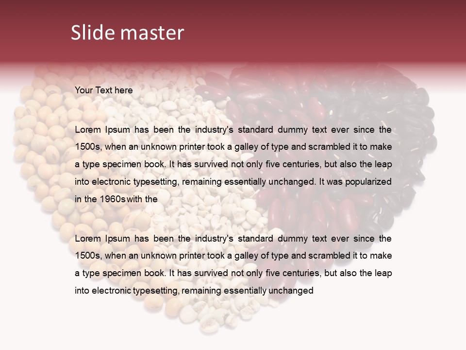 Split Red Organic PowerPoint Template