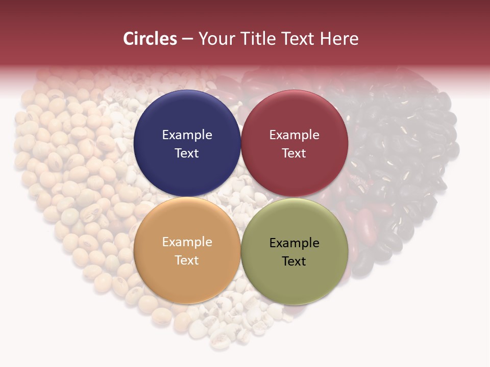 Split Red Organic PowerPoint Template