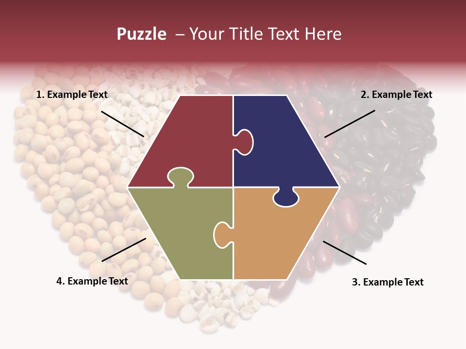 Split Red Organic PowerPoint Template