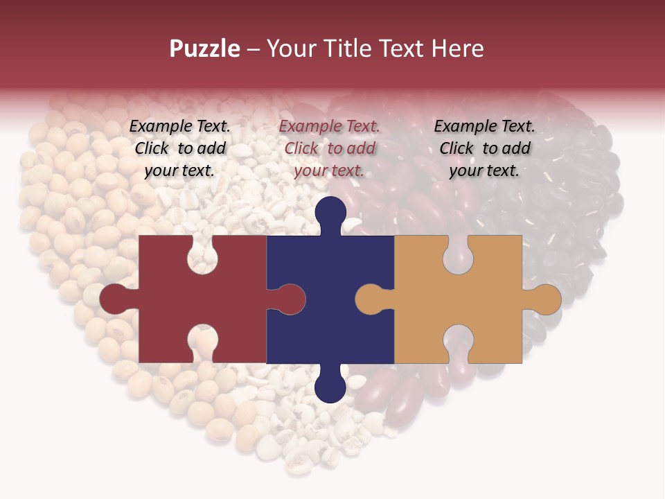 Split Red Organic PowerPoint Template