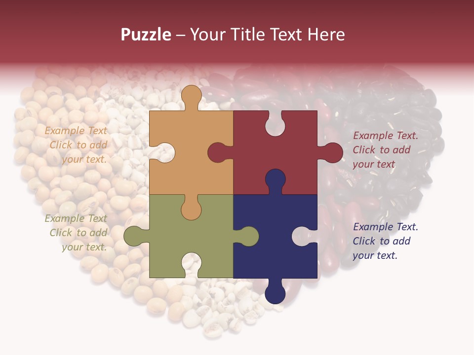 Split Red Organic PowerPoint Template