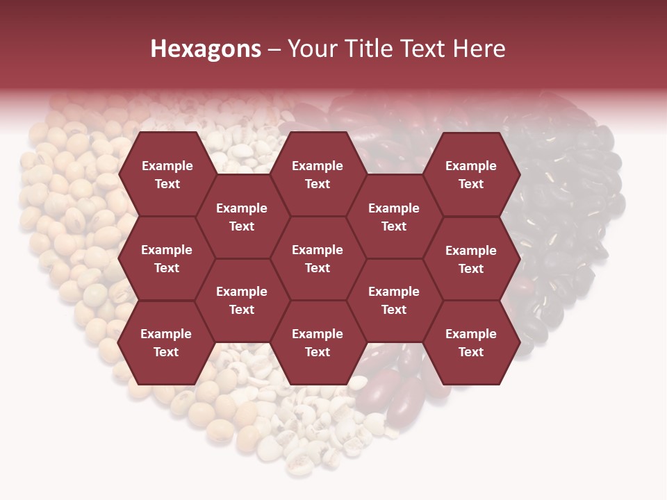 Split Red Organic PowerPoint Template