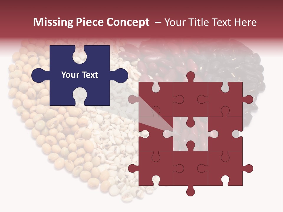 Split Red Organic PowerPoint Template