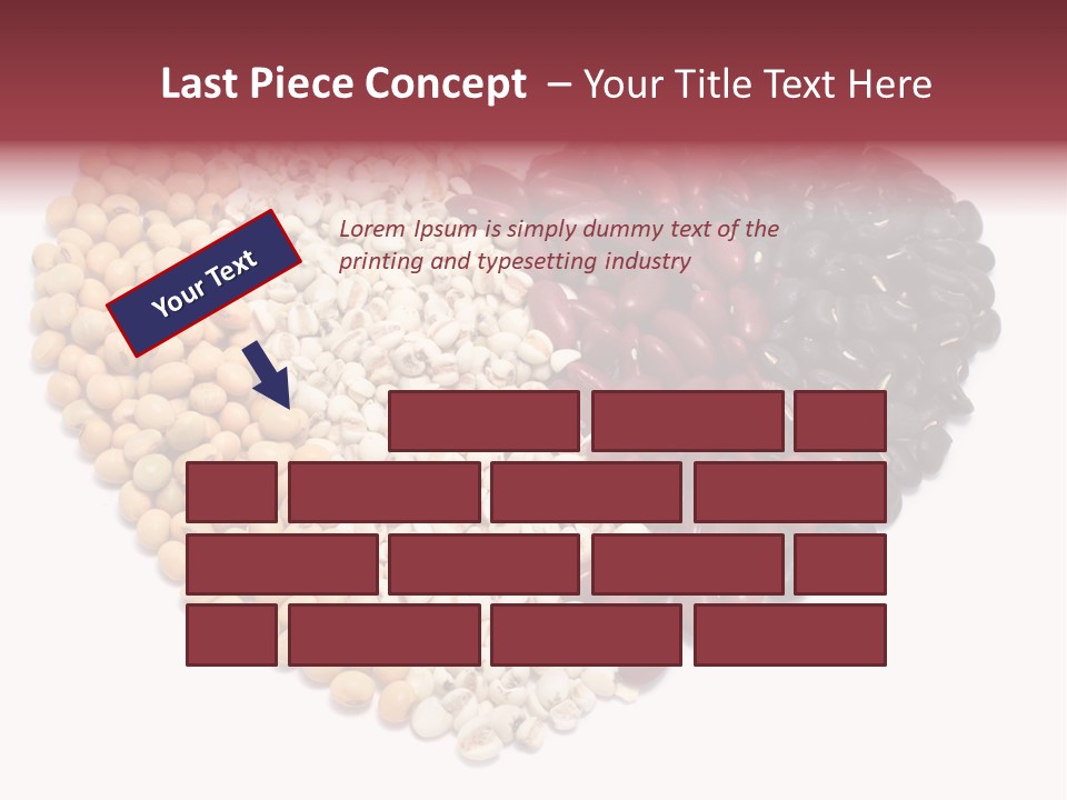 Split Red Organic PowerPoint Template
