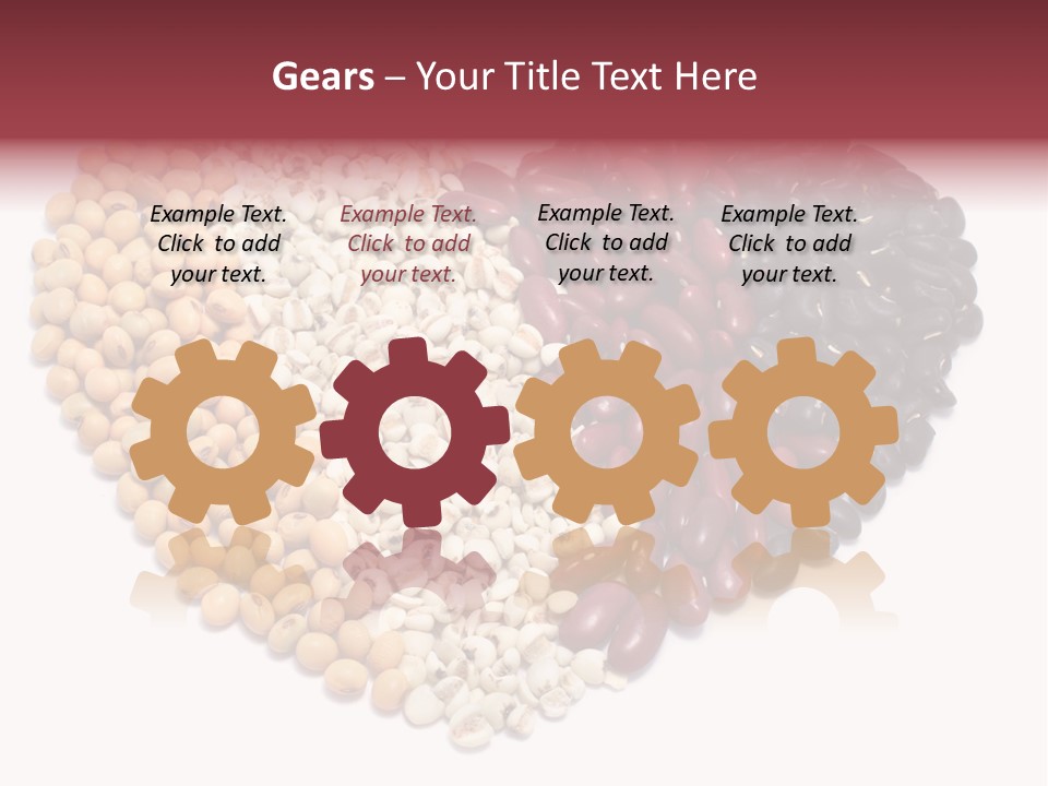 Split Red Organic PowerPoint Template