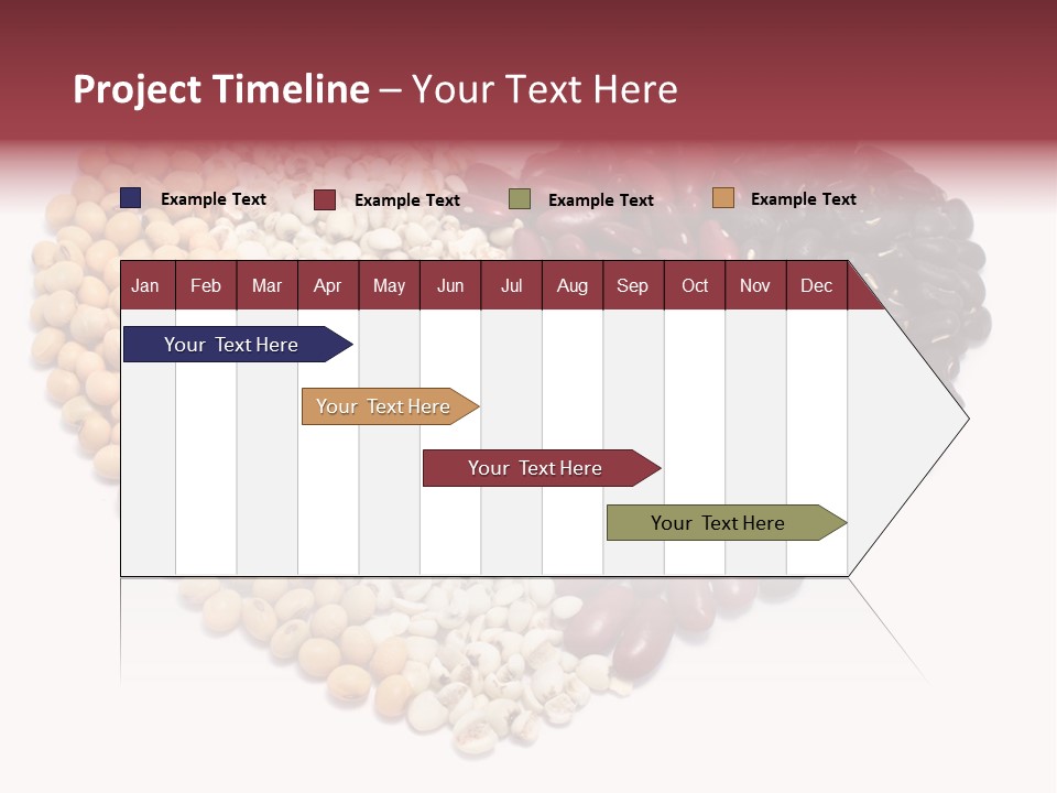 Split Red Organic PowerPoint Template