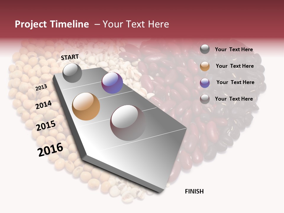 Split Red Organic PowerPoint Template