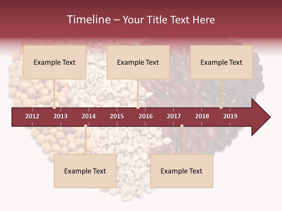Split Red Organic PowerPoint Template