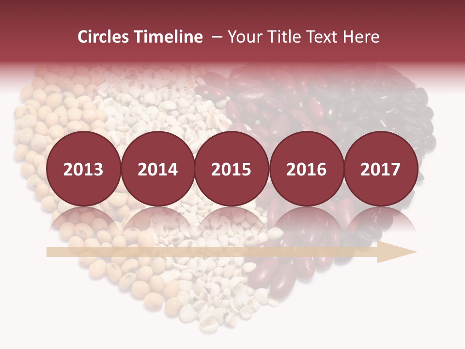 Split Red Organic PowerPoint Template