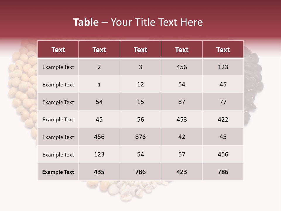 Split Red Organic PowerPoint Template