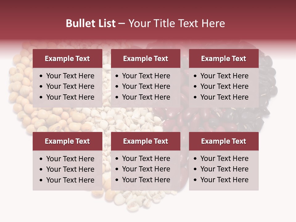 Split Red Organic PowerPoint Template