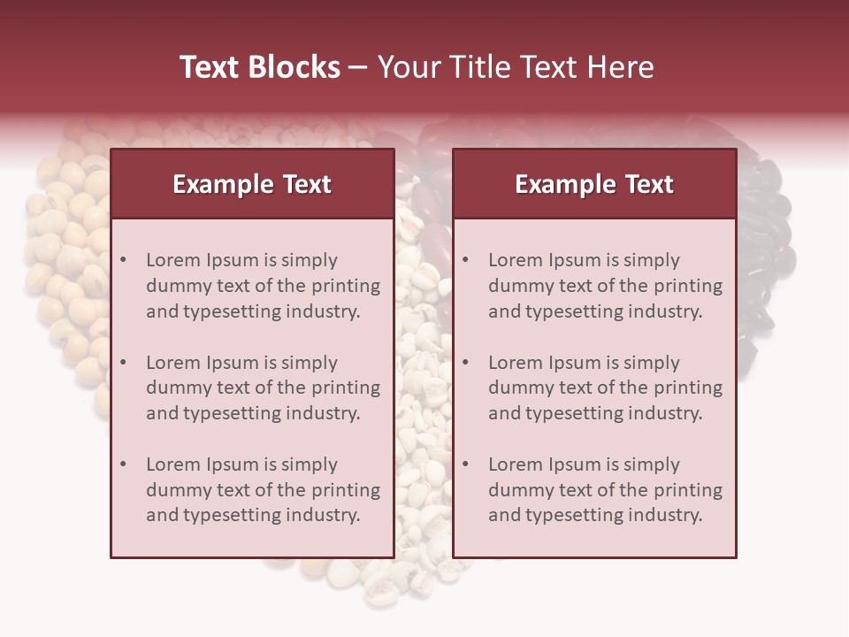Split Red Organic PowerPoint Template