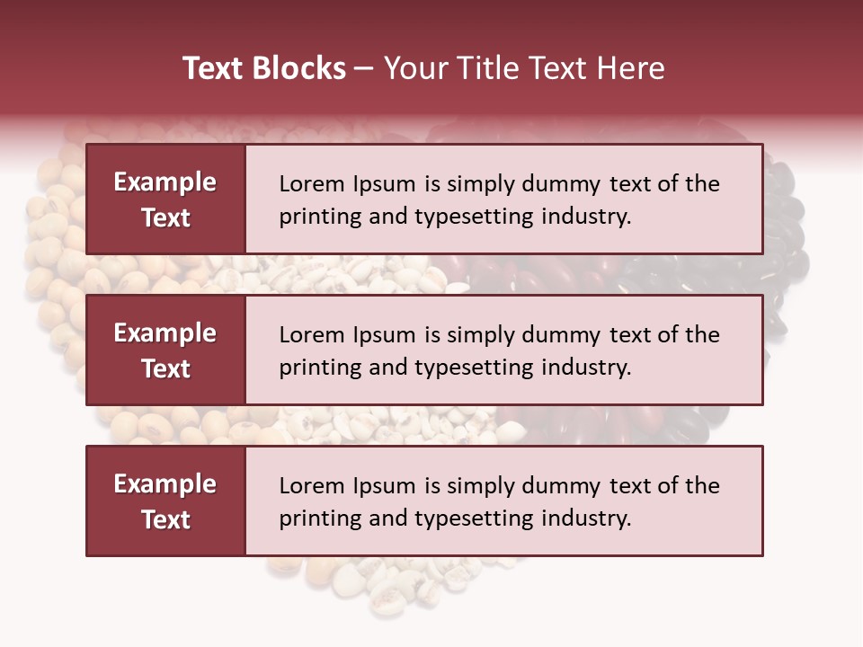 Split Red Organic PowerPoint Template