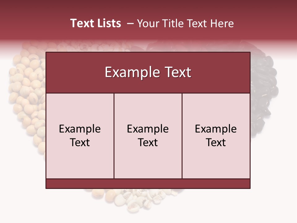 Split Red Organic PowerPoint Template