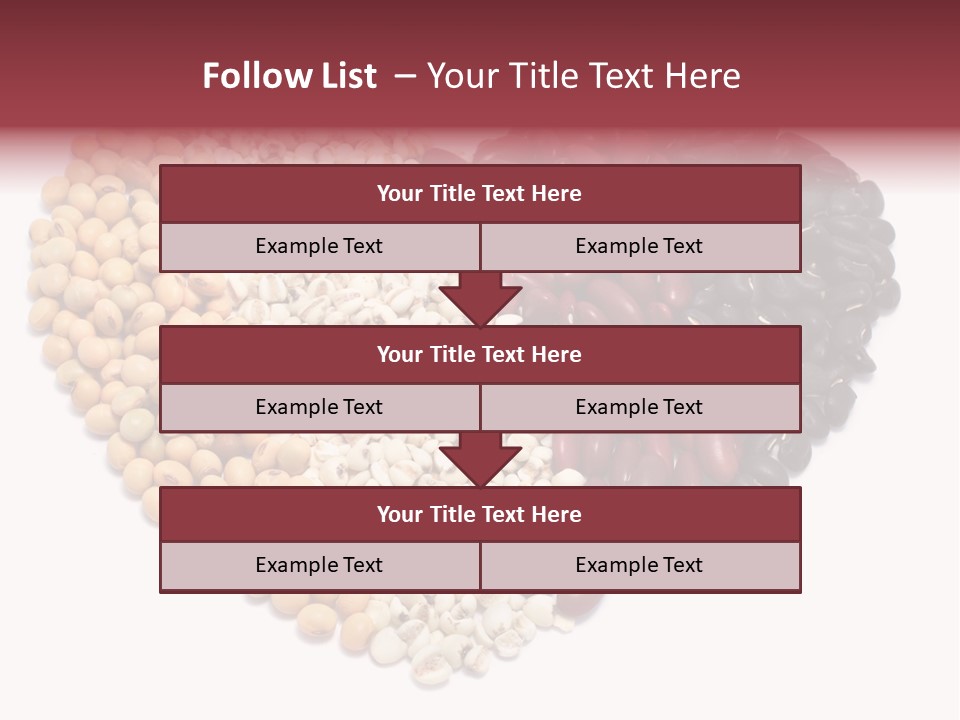 Split Red Organic PowerPoint Template