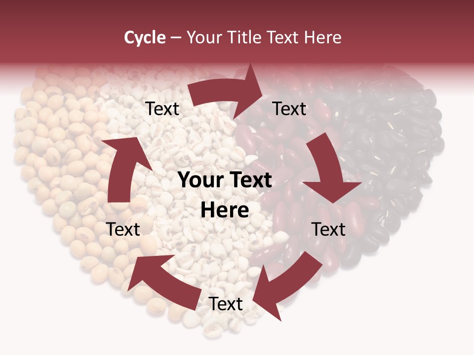 Split Red Organic PowerPoint Template