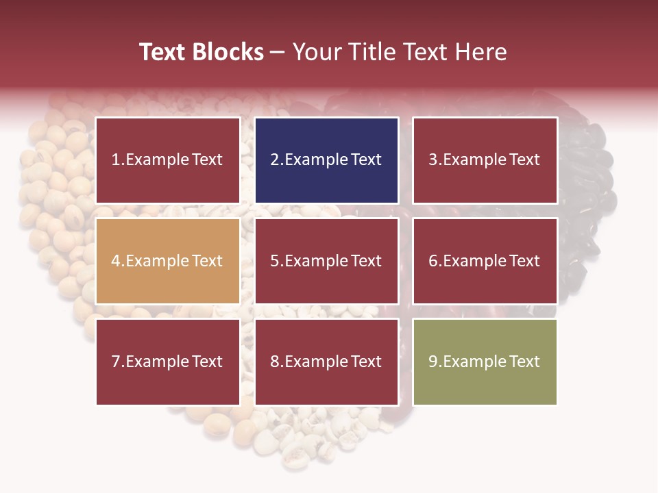 Split Red Organic PowerPoint Template