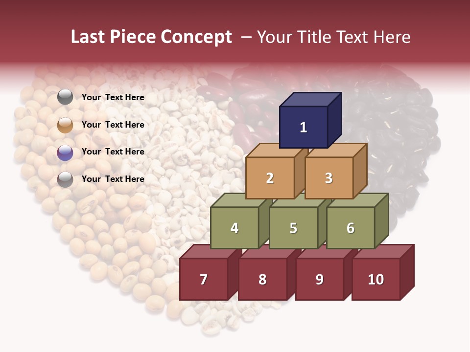 Split Red Organic PowerPoint Template