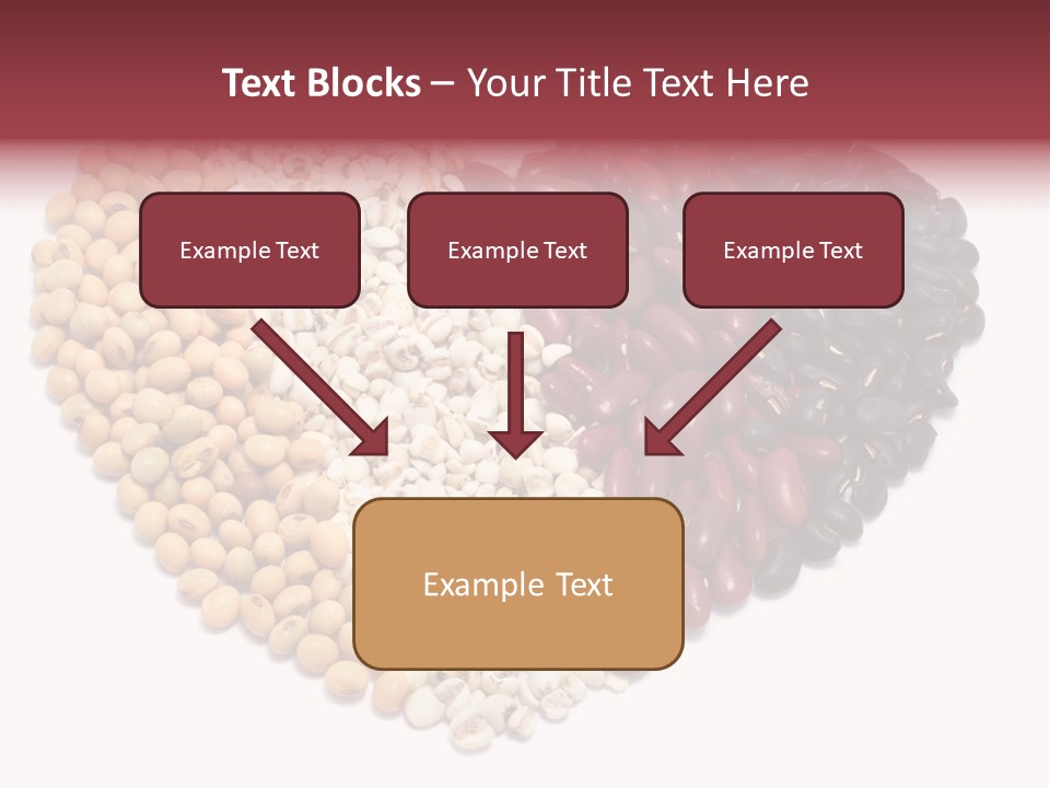 Split Red Organic PowerPoint Template