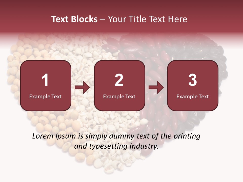 Split Red Organic PowerPoint Template