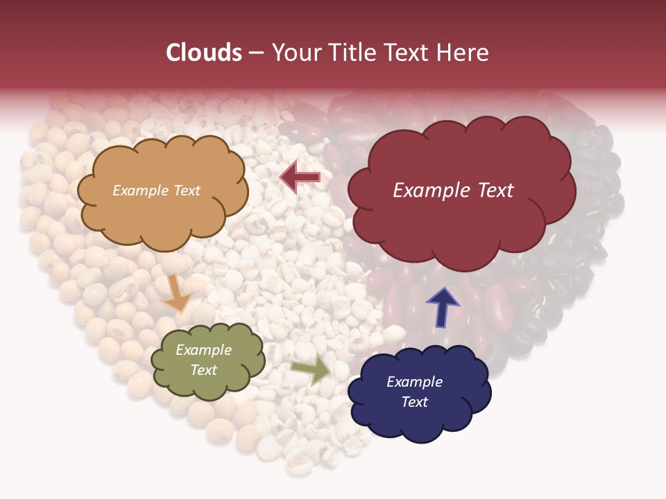 Split Red Organic PowerPoint Template