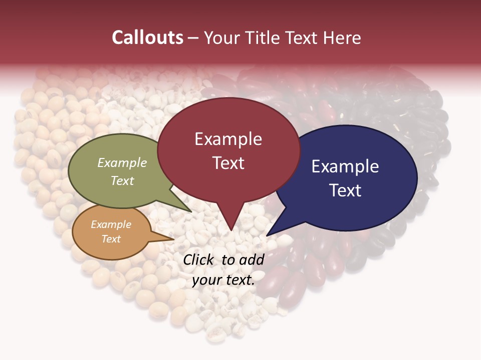 Split Red Organic PowerPoint Template