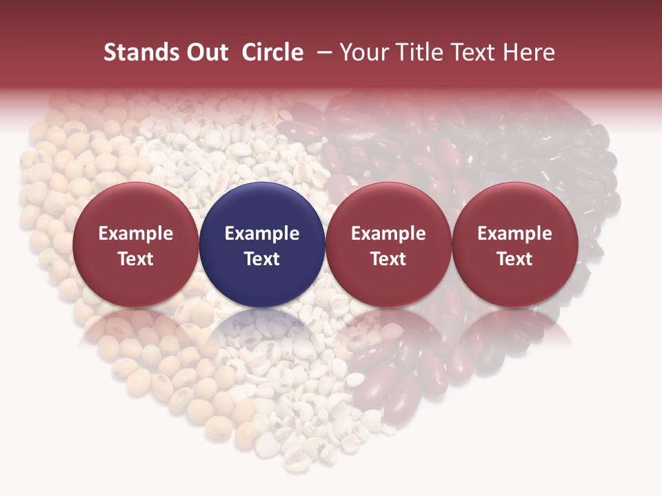 Split Red Organic PowerPoint Template