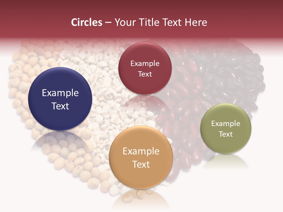 Split Red Organic PowerPoint Template